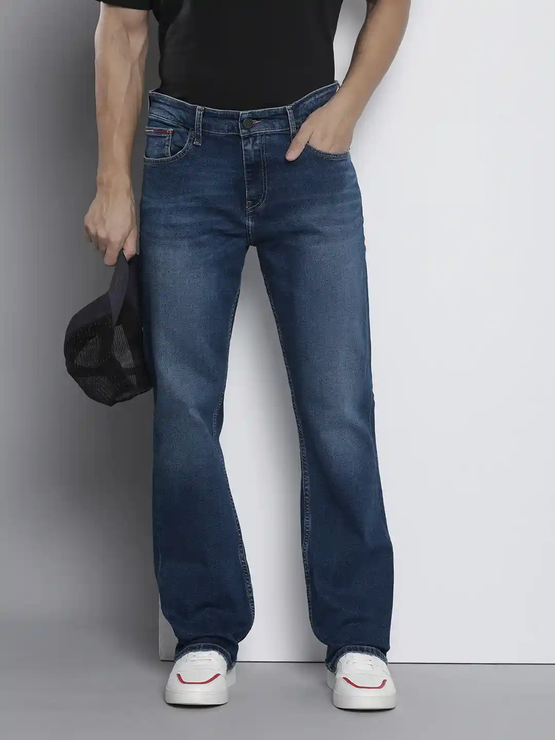 Buy Tommy Hilfiger Men Ryan Bootcut Heavy Fade Stretchable Jeans