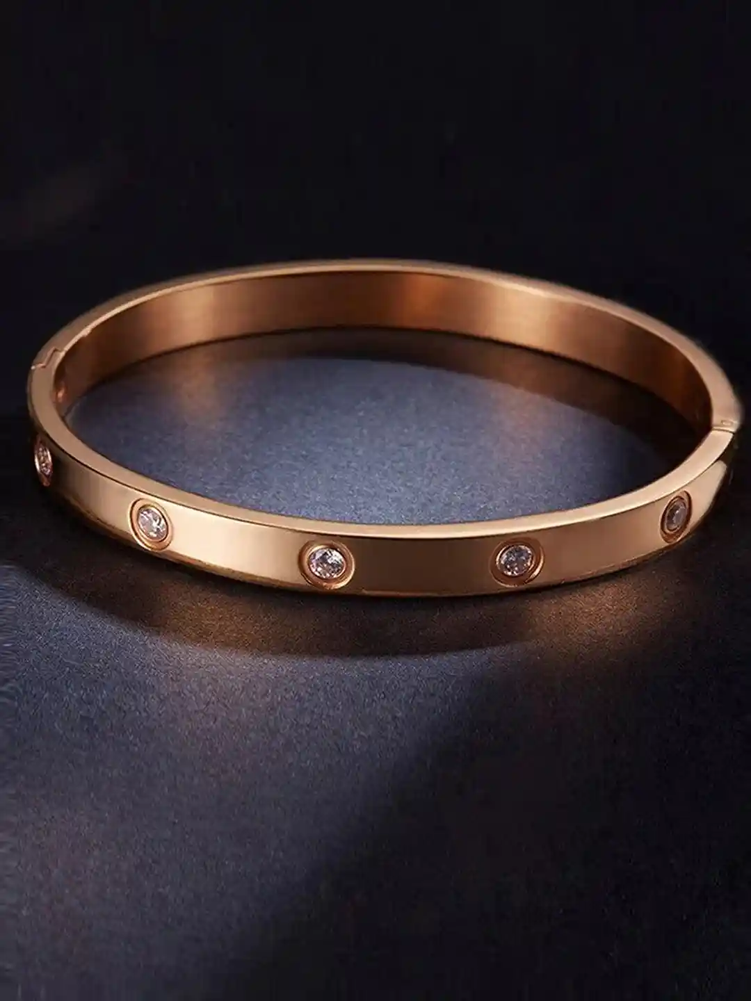 Buy Jewels Galaxy Rose Gold-Plated Bangle-Style Bracelet