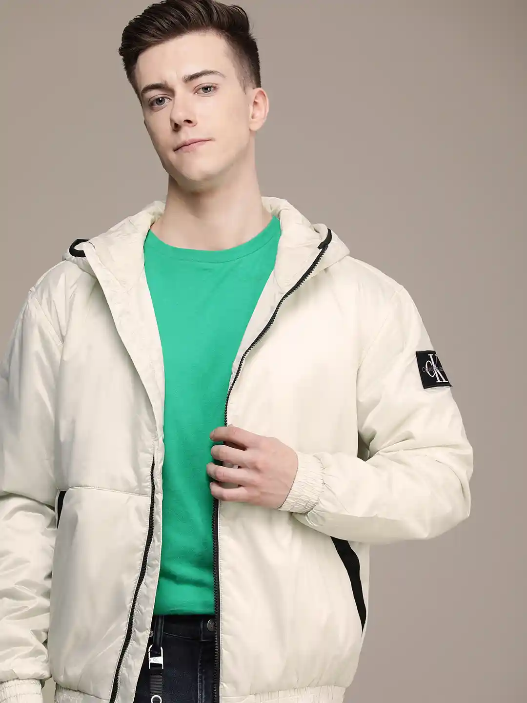 Harrington Jacket Calvin Klein Jeans Hooded Jacket Hooded New