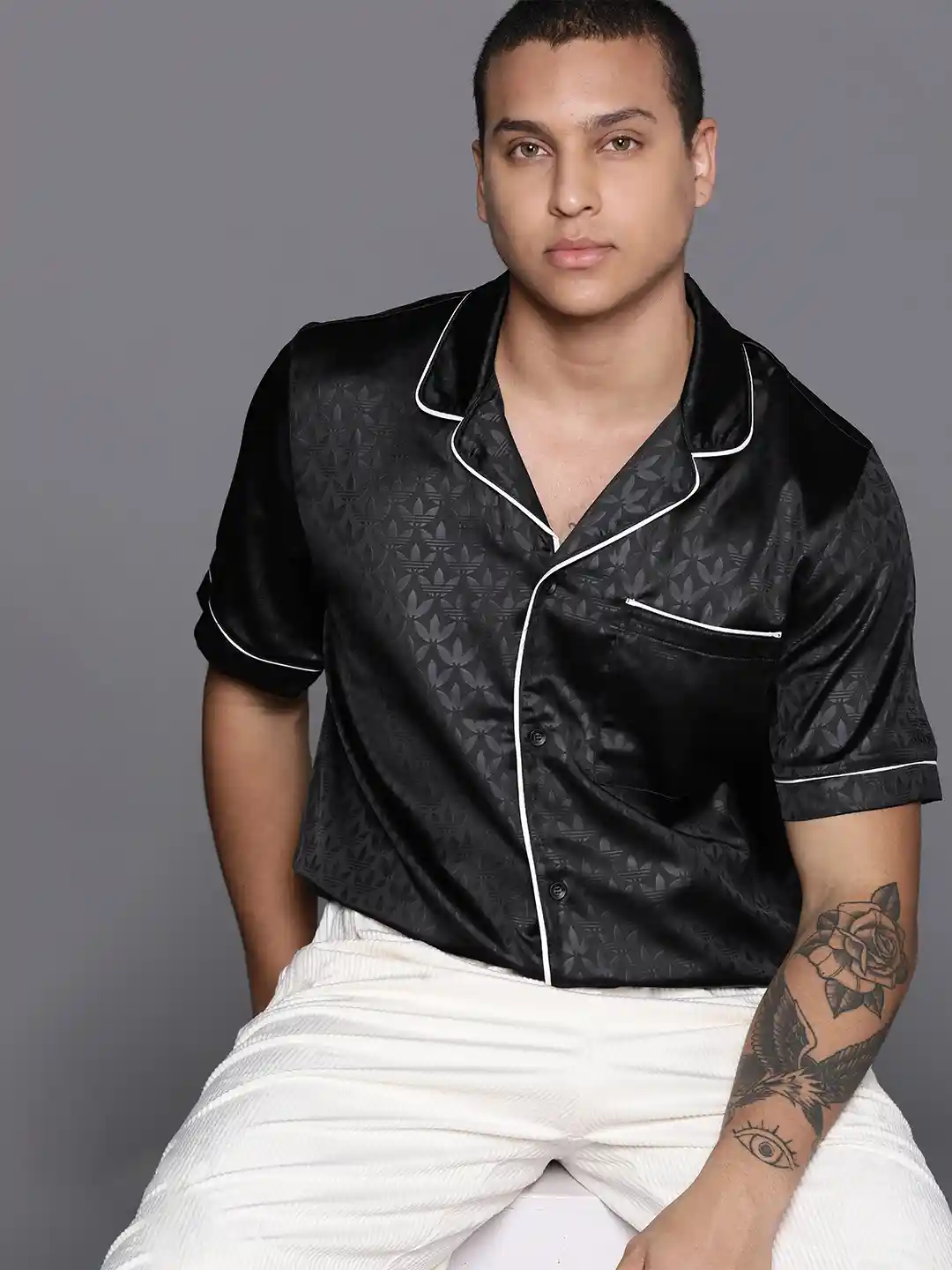 Buy ADIDAS Originals Monogram Printed Satin FInish Casual