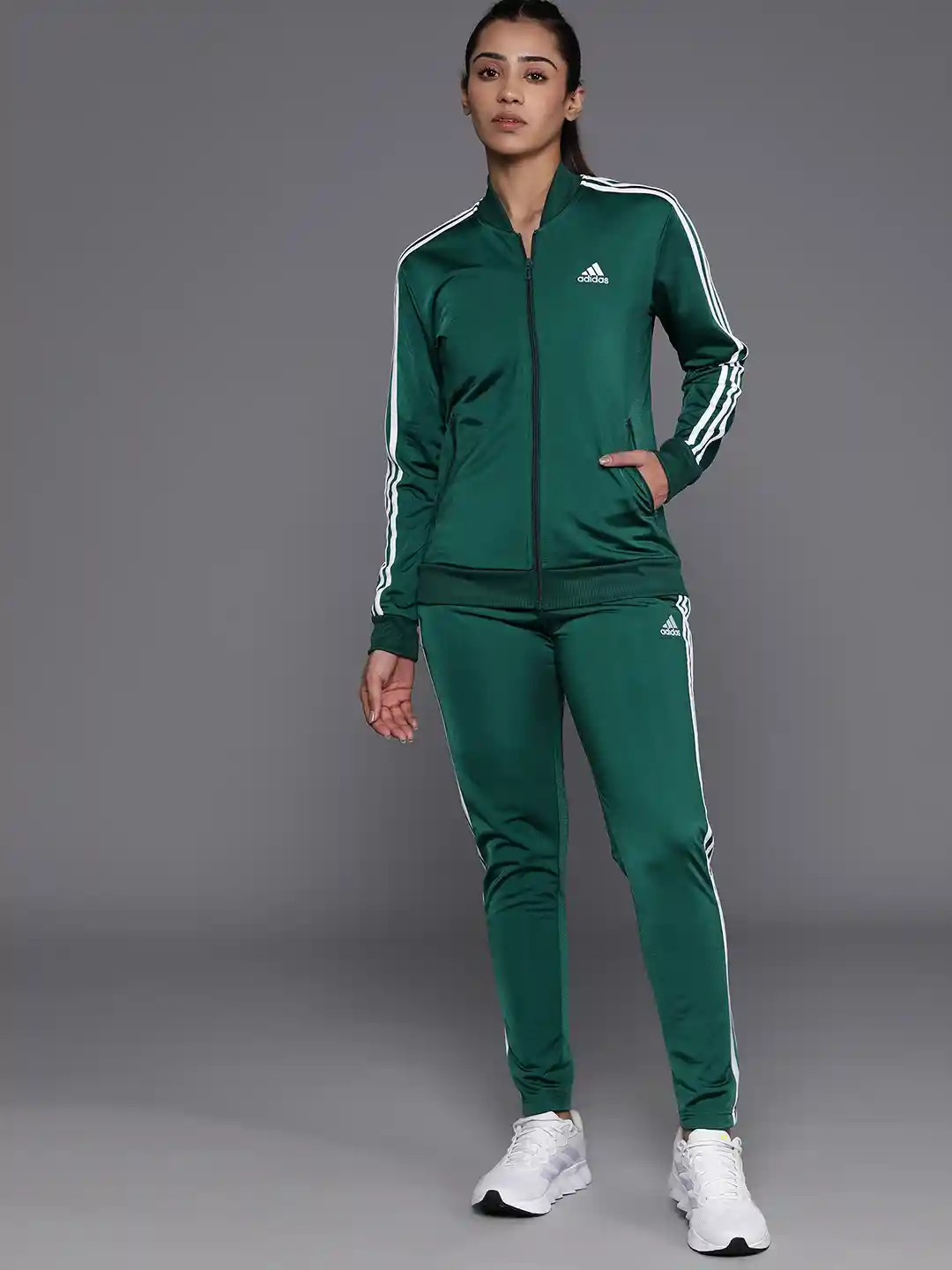 green adidas tracksuit women's
