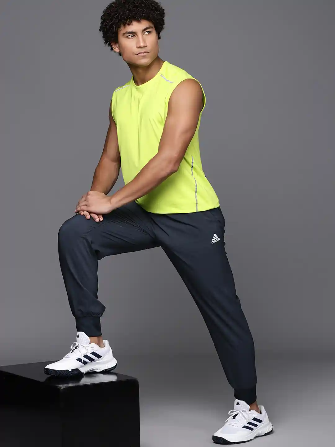 Buy ADIDAS Men Mid-Rise Brand Logo Detail Aeroready Regular Fit