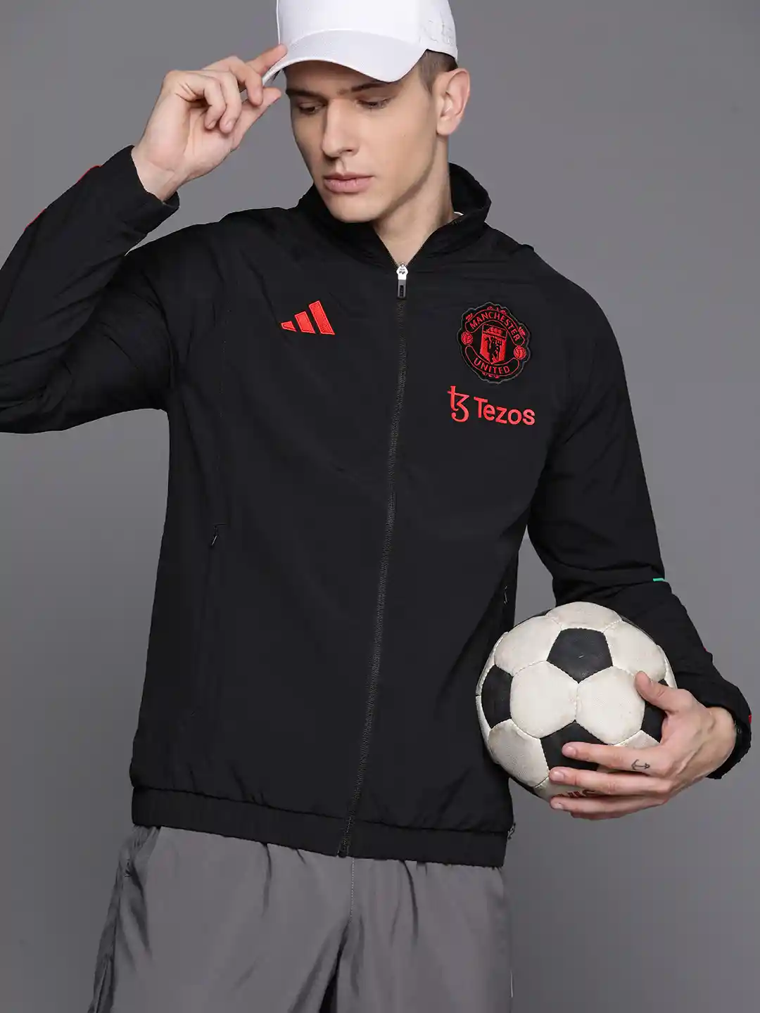Buy ADIDAS Men Manchester United Tiro 23 Football Jacket Jackets