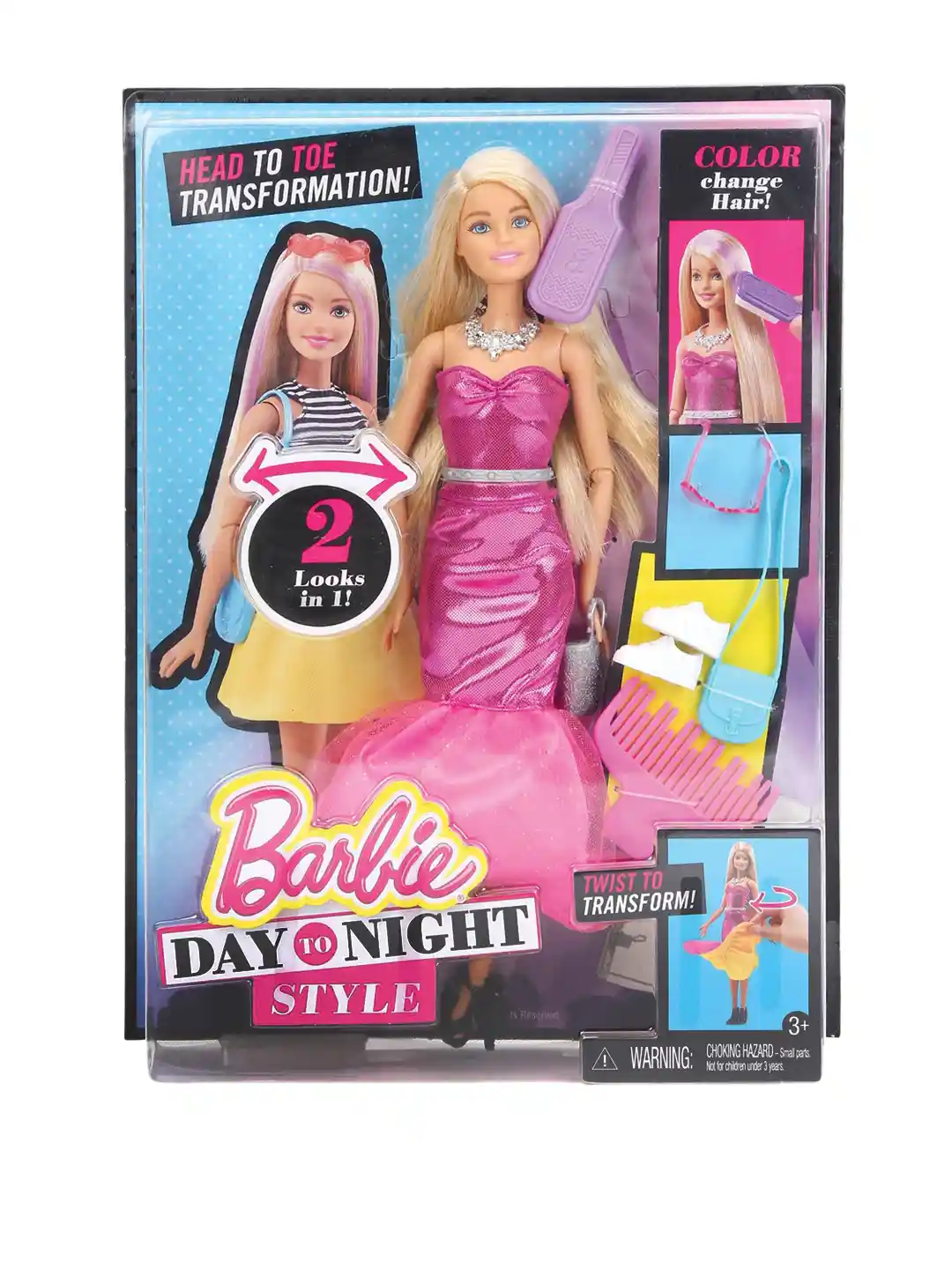 Buy Mattel Barbie Day To Night Style Doll Soft Toys and Dolls