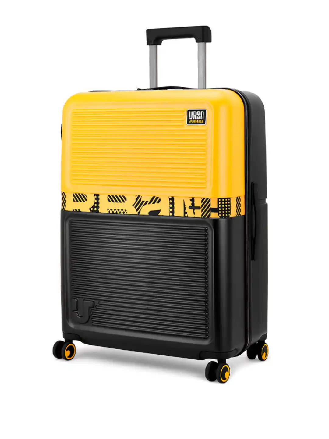 Buy Urban Jungle By Safari Sundaze Yellow Hardside Trolley Large