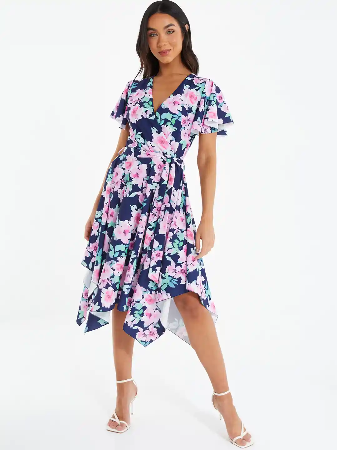 Midi Dresses Quiz Fit And Flare Dress Quiz Pink Petite A-Line Midi
