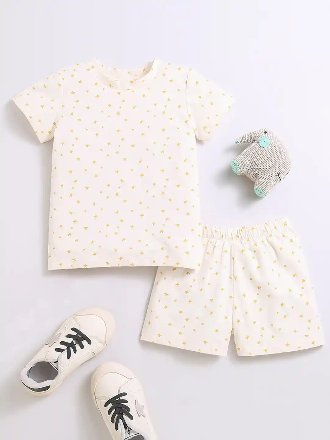 Nino Bambino Boys Organic Cotton Printed T-shirt with Shorts