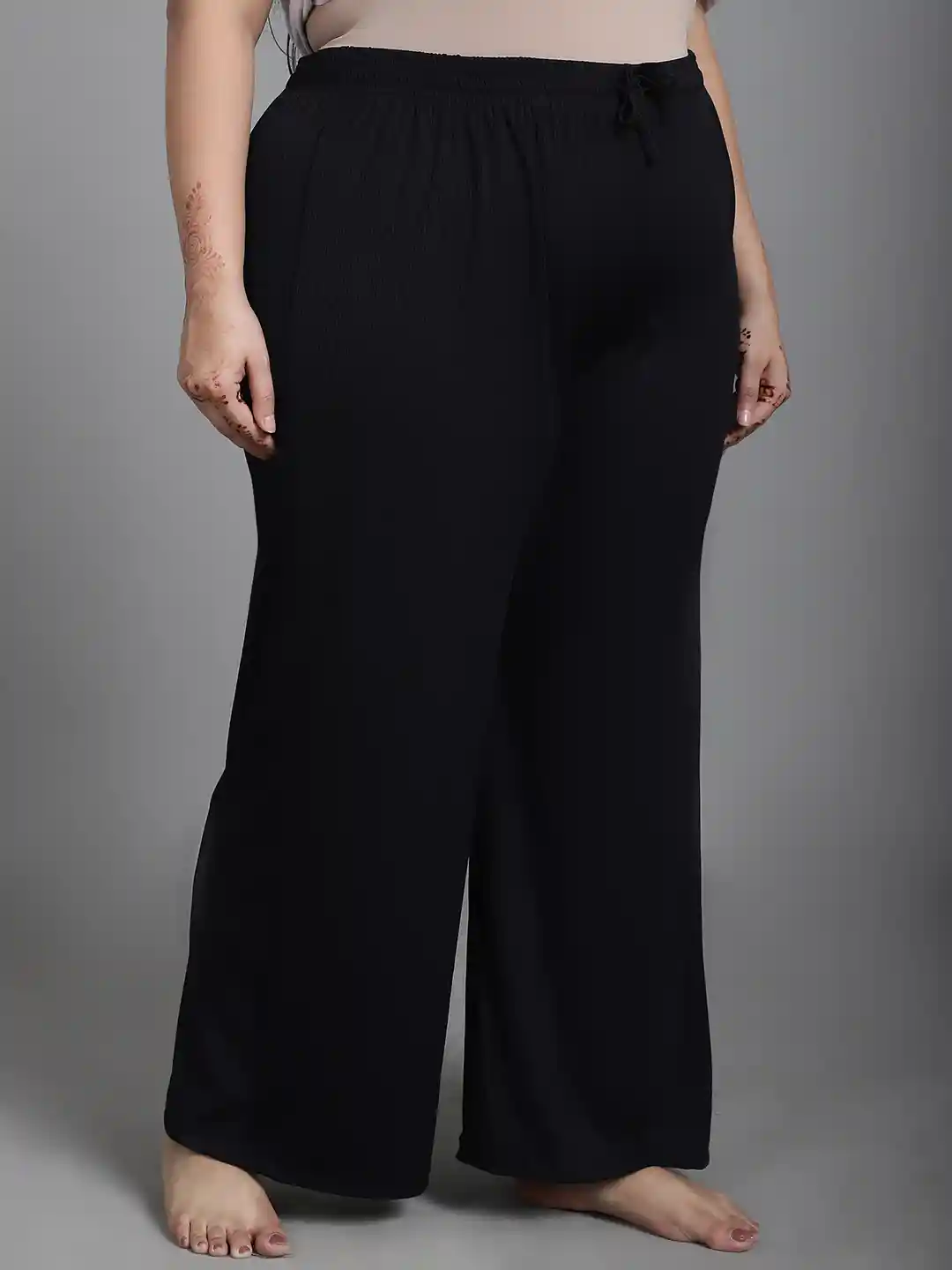 Buy NEUDIS Women Plus Size Ribbed Lounge Pants Lounge Pants for