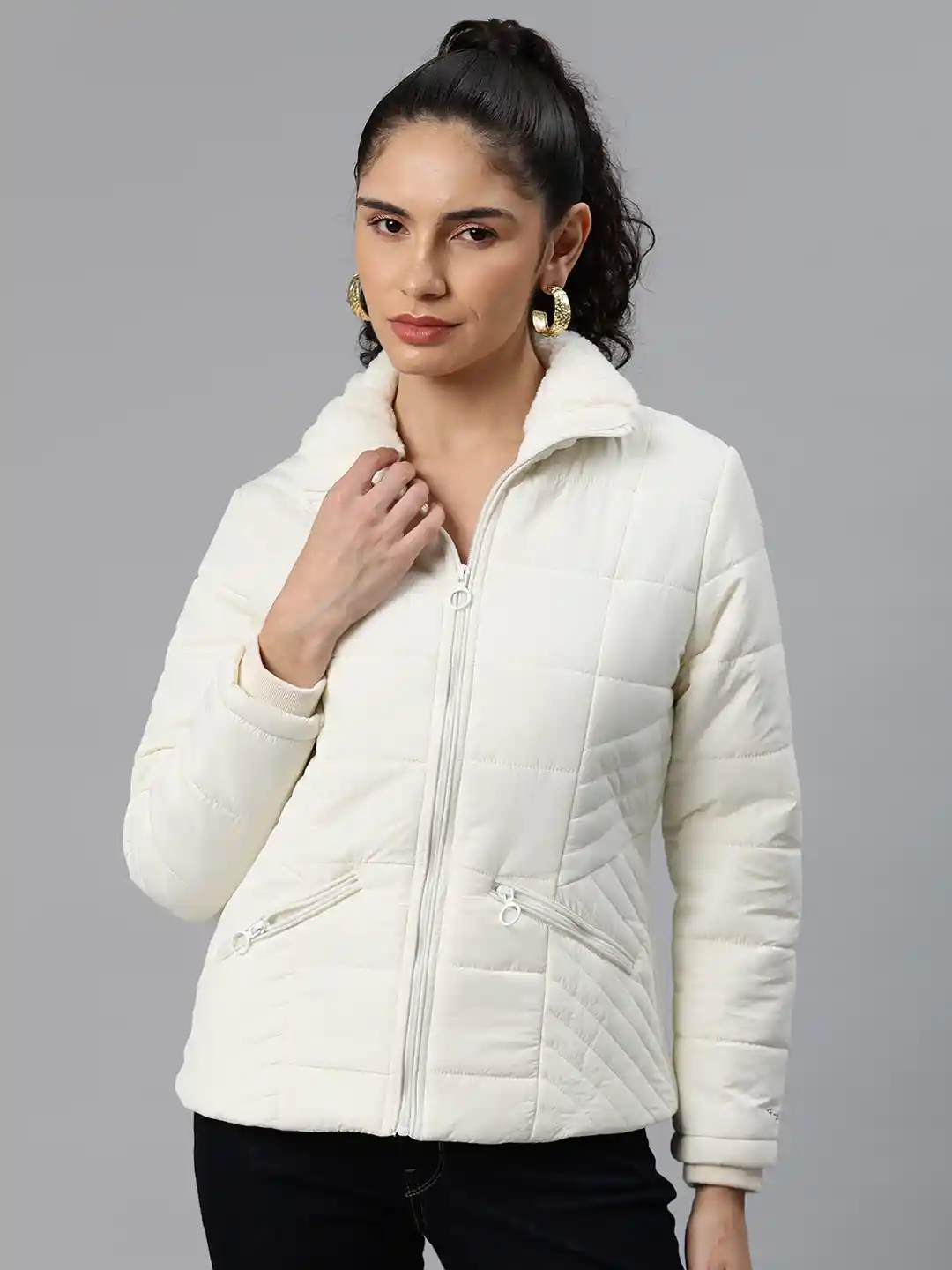 Buy Foreign Culture By Fort Collins Mock Collar Padded Jacket