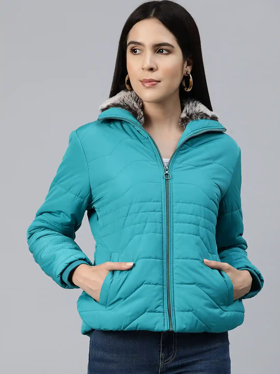 Buy Foreign Culture By Fort Collins Hooded Padded Jacket Jackets