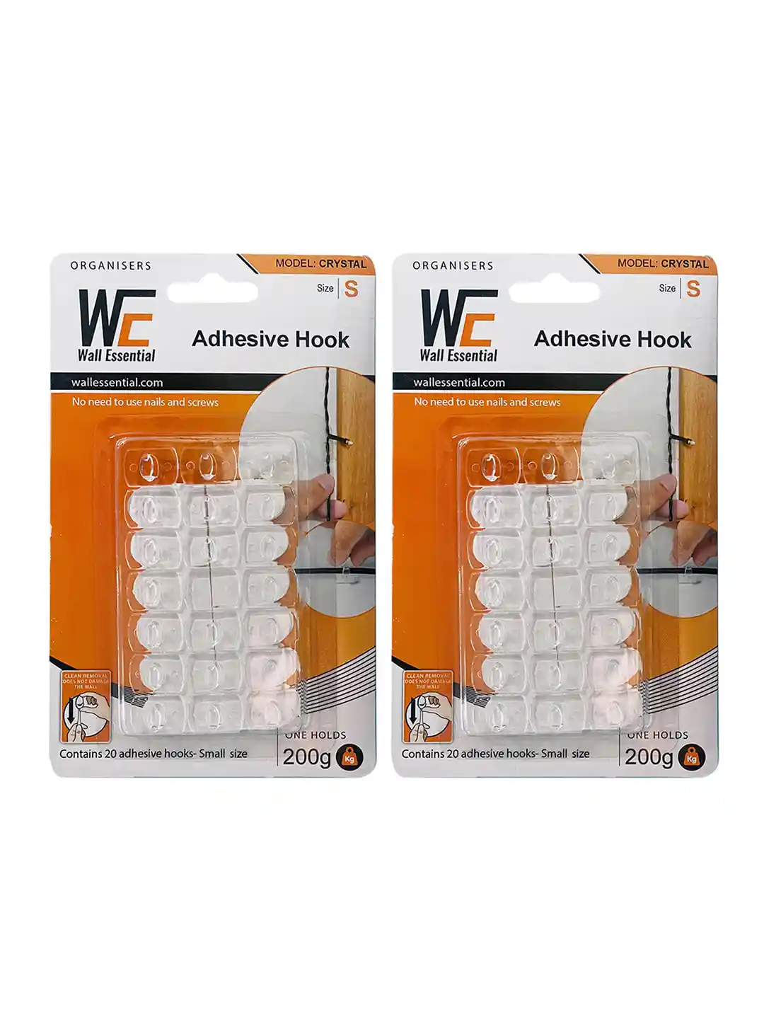 Buy Art Street Pack of Adhesive Wall Hooks for Wires and