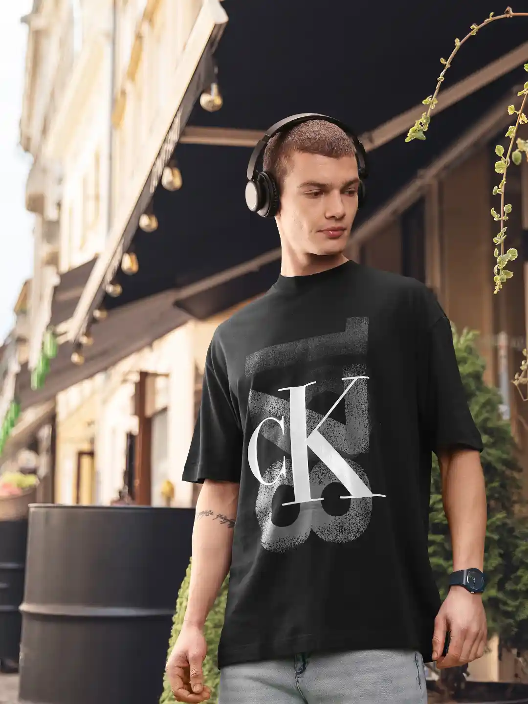 Buy Calvin Klein Jeans Brand Logo Printed Pure Cotton T-shirt