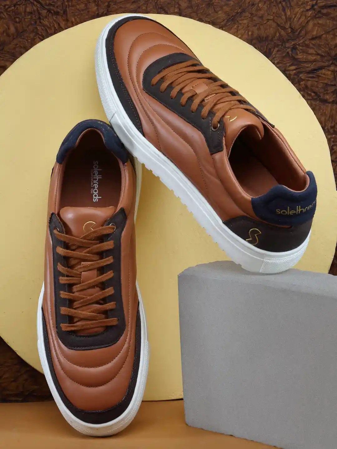 Buy SOLETHREADS REBEL Men QUILT Colourblocked Memory Foam Insole