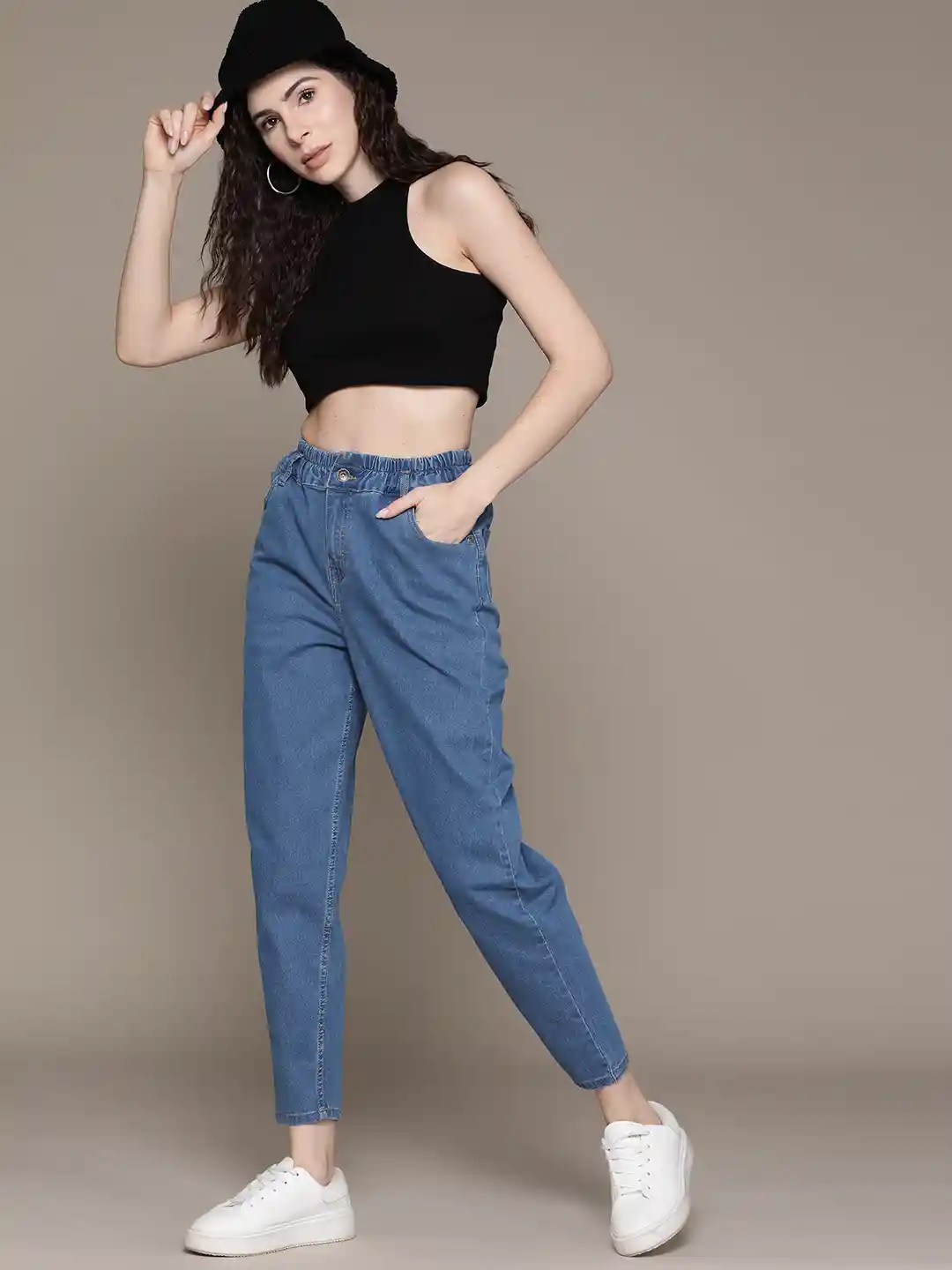 Buy The Roadster Lifestyle Women Mom-Fit High-Rise Stretchable