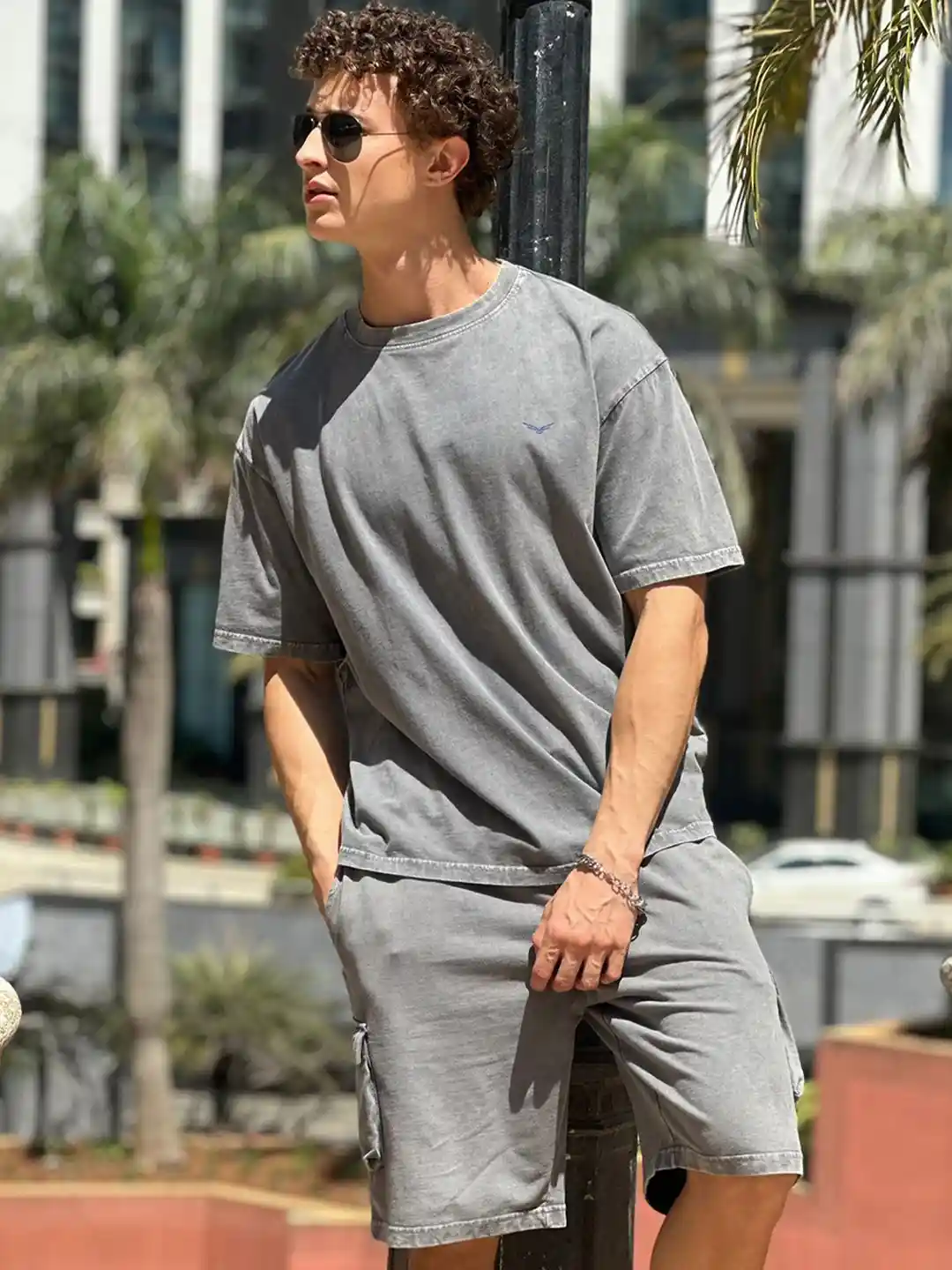 Buy NOBERO Oversized T-Shirts Cargo Shorts Co-Ord Set Co-Ords