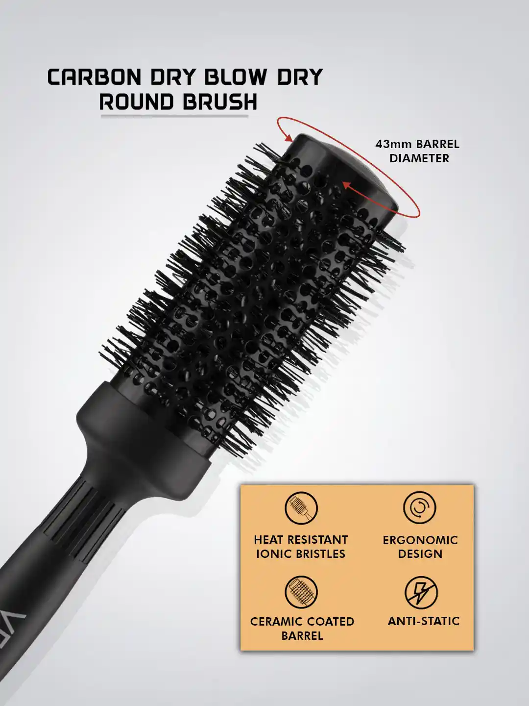 Buy VEGA PROFESSIONAL VPMHB-13 Carbon Dry Thermal Blow Dry 43mm