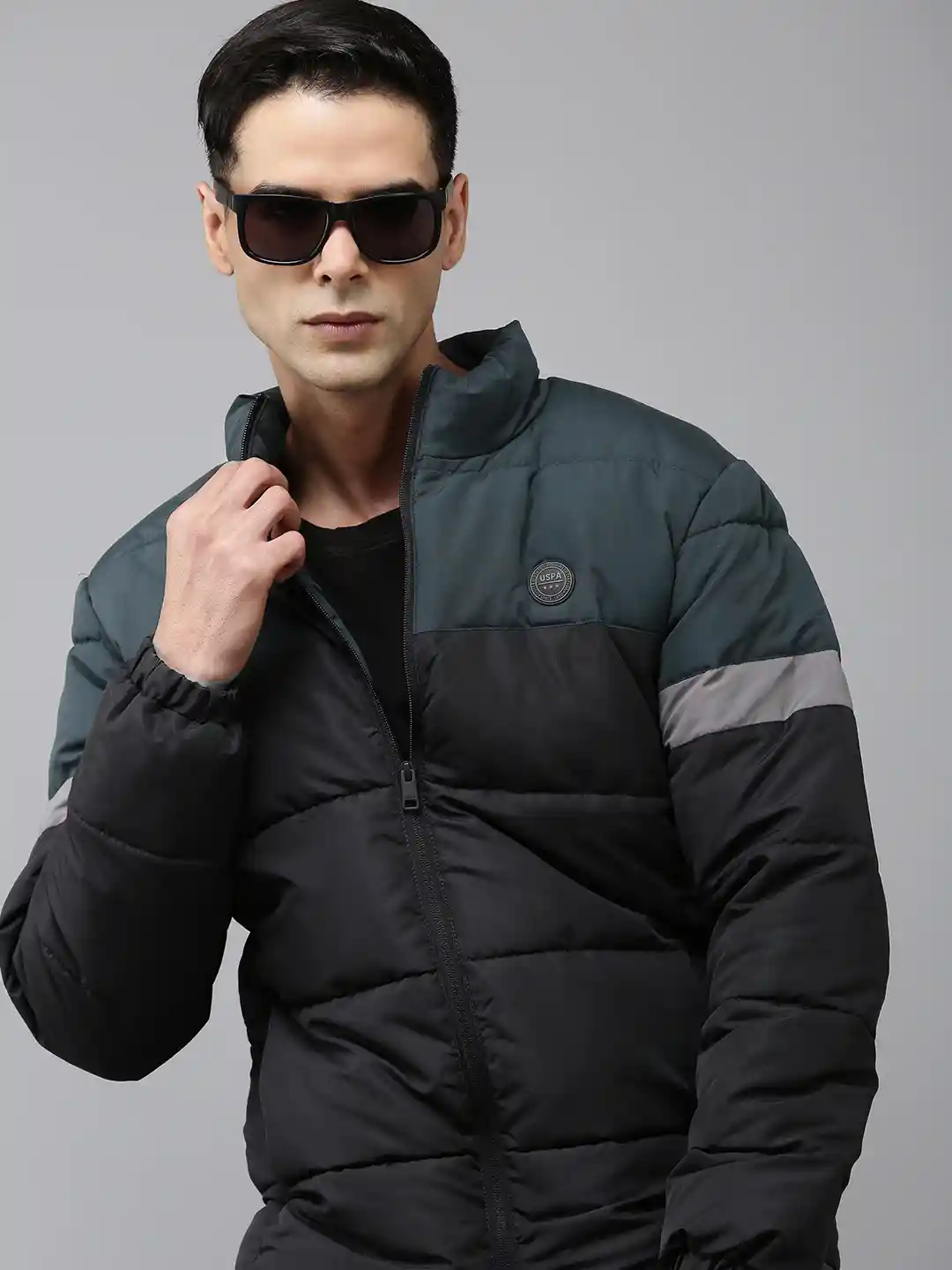 Buy Polo Colourblocked Puffer Jacket Jackets for Men