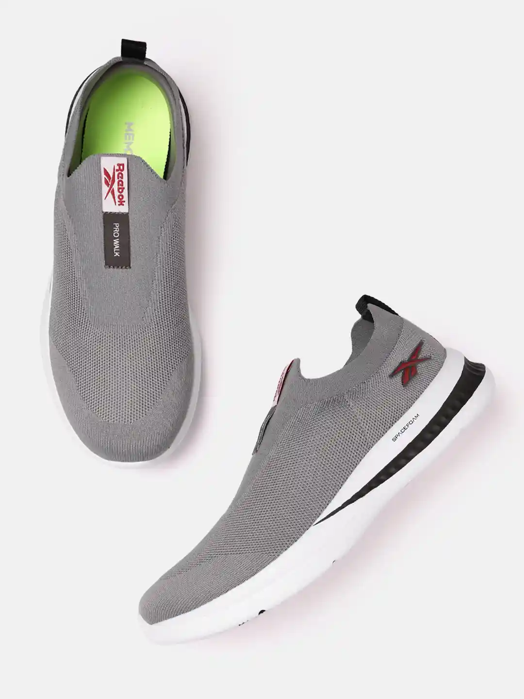 Reebok Men Woven Design Walk View Slip Shoes