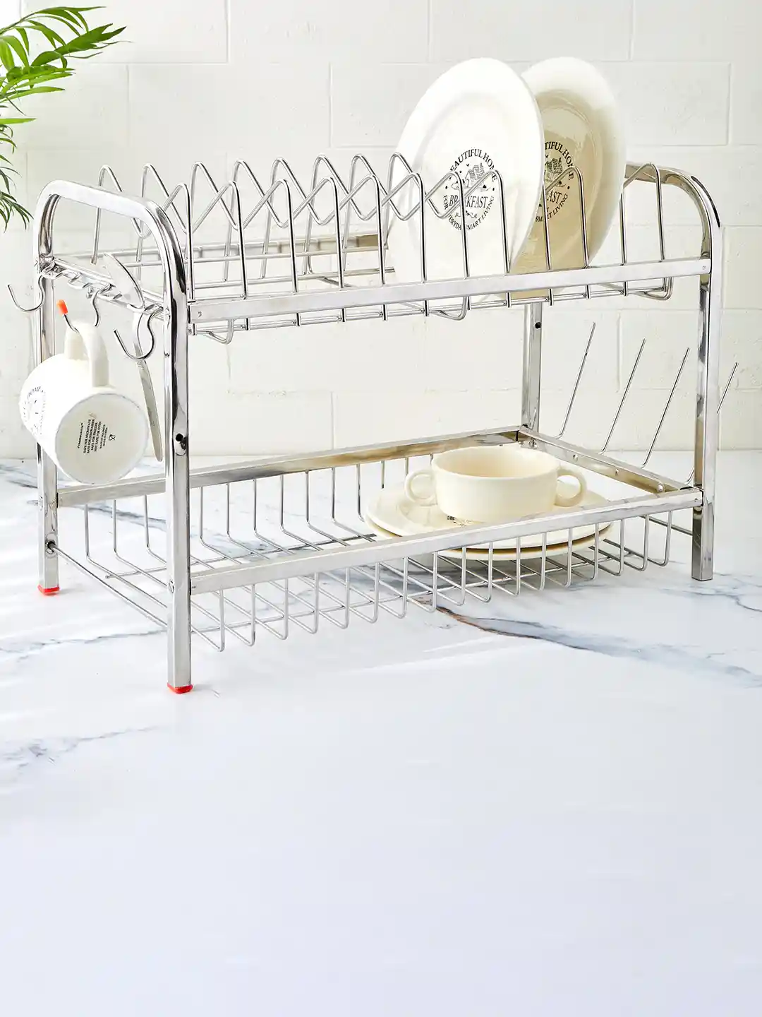 Buy Home Centre Orion Stainless Steel Two-Tier Dishrack Dish