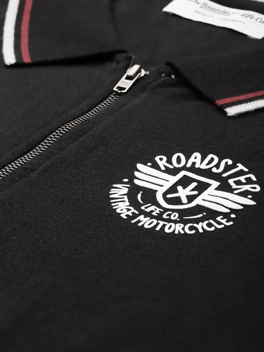 Buy The Roadster Life Pure Cotton Brand Logo Printed Polo