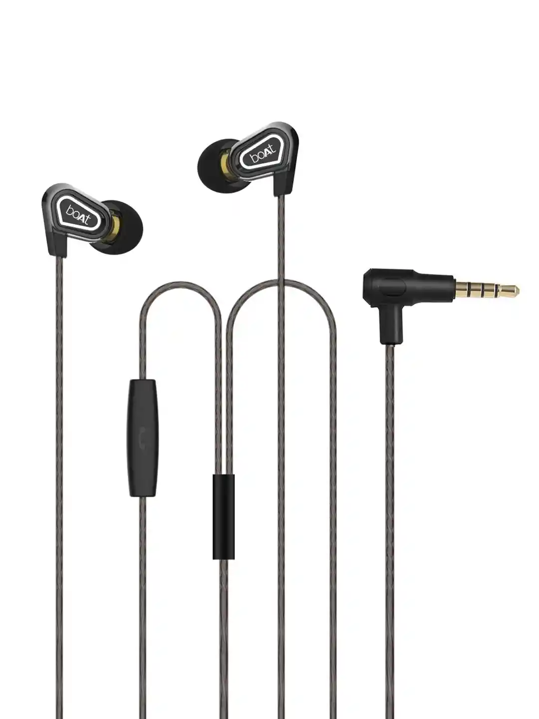 Buy boAt Nirvanaa Black Duo Dual Drivers In-Ear Earphones with In