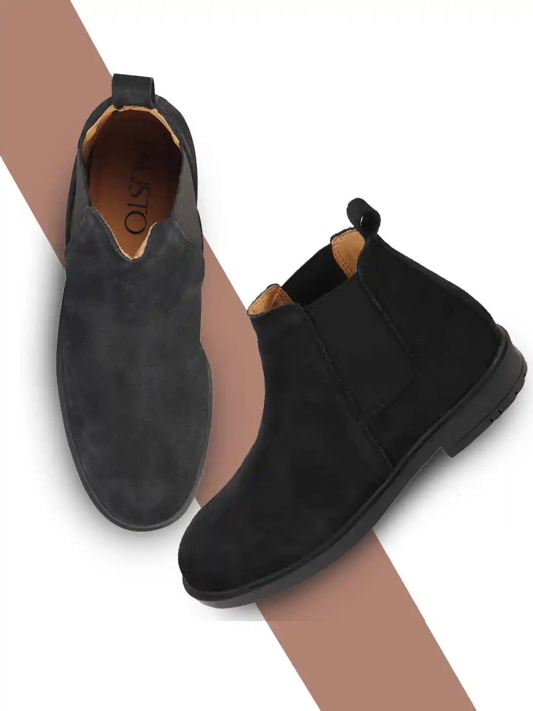 Buy FAUSTO Boys Mid Top Block Heel Chelsea Boots Boots for Boys