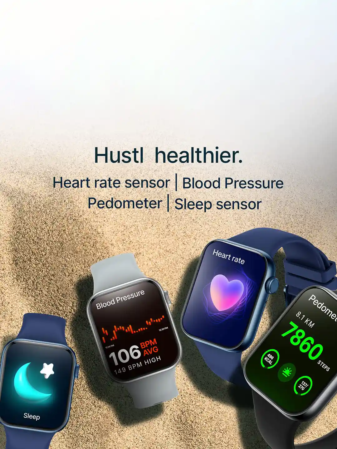 Buy CrossBeats CB-Ignite Hustl Bluetooth Calling Smart Watch