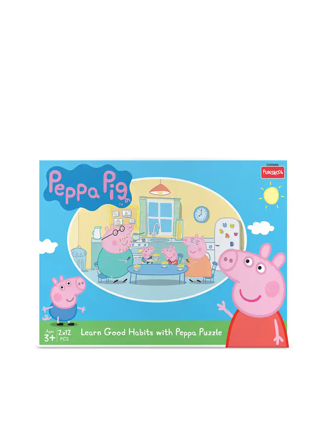 Buy Funskool Learn Good Habits Peppa Pig Puzzle for 3+Years