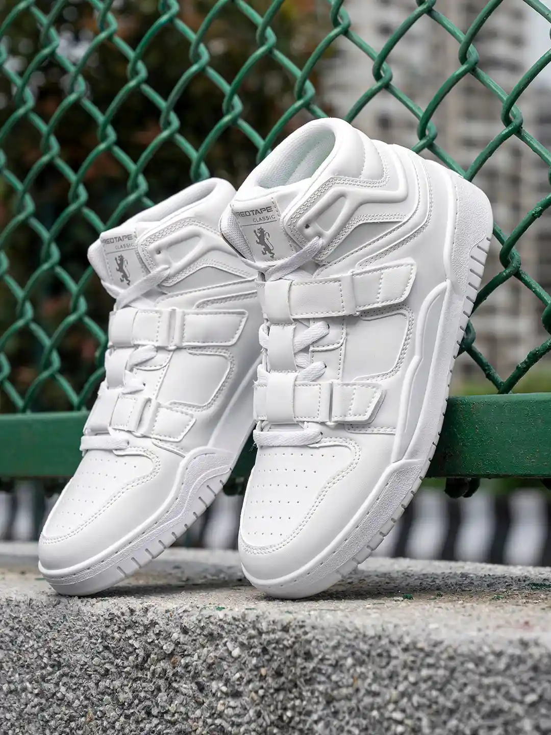 Buy Red Tape Men Perforated Mid-Top Sneakers Casual Shoes for