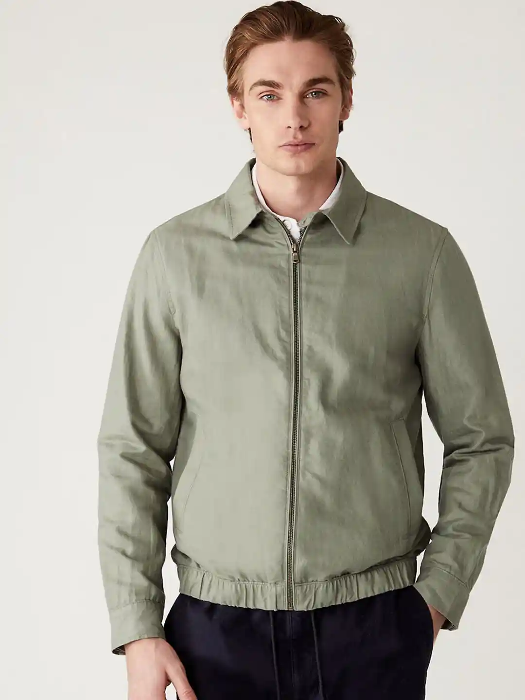 Buy Marks Spencer Shirt Collar Bomber Jacket Jackets for Men