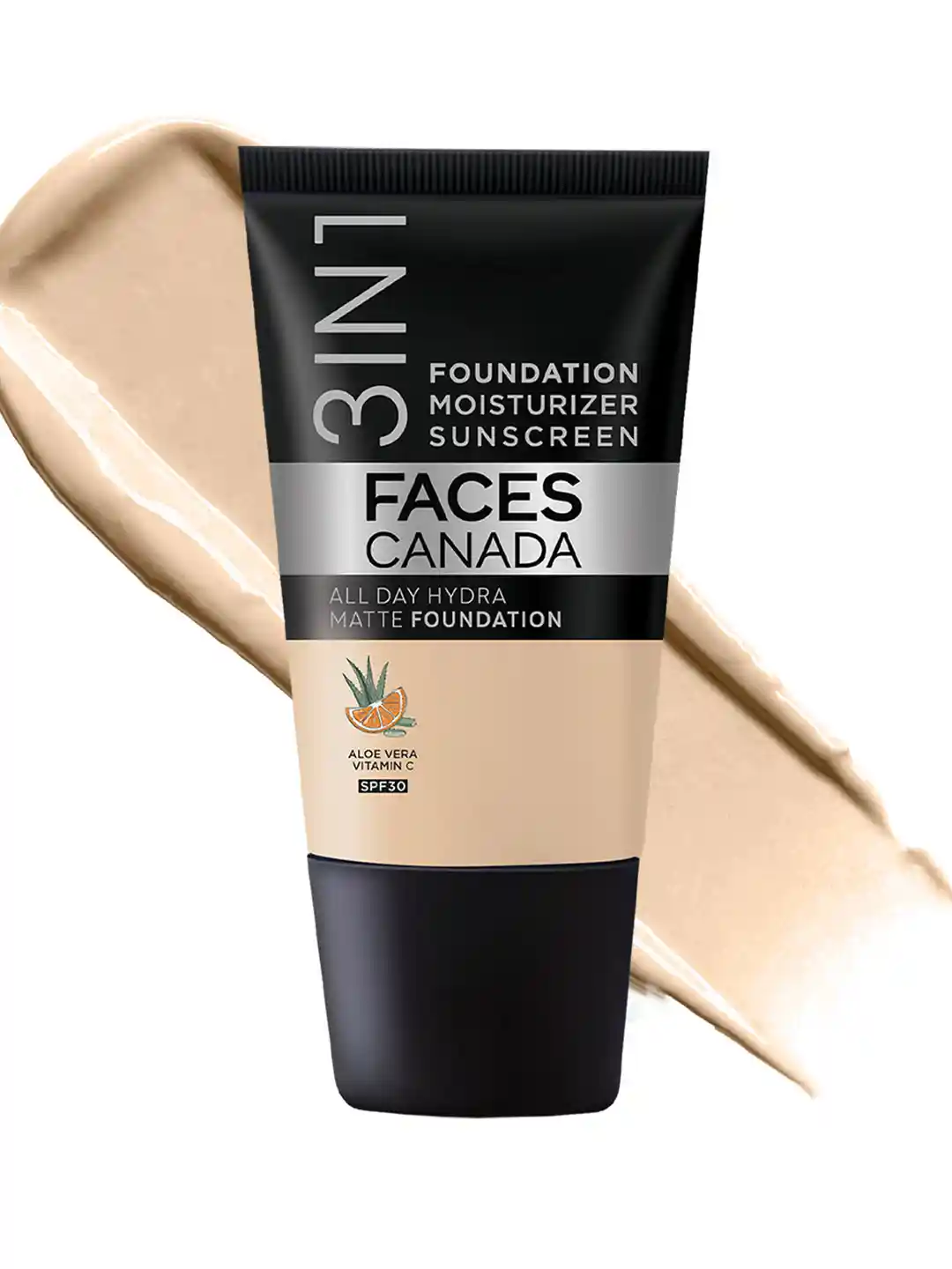 FACES CANADA SPF30 All Day Hydra 3IN1 Mini Matte Foundation+Moisturizer  Absolute Ivory