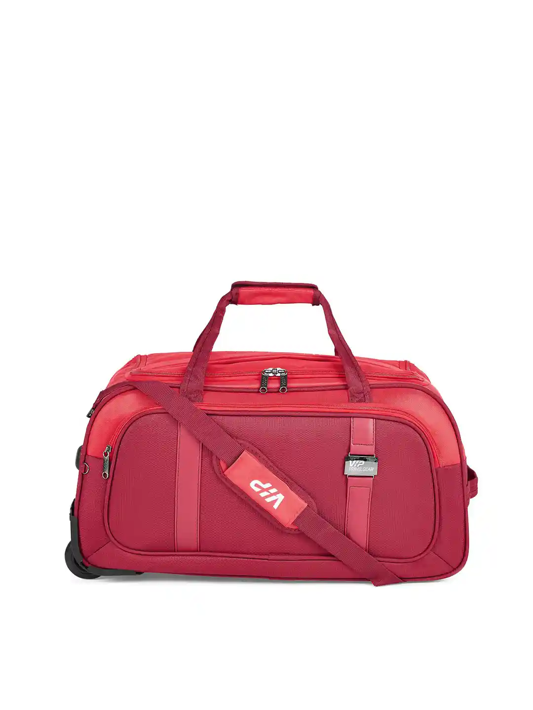 VIP Maroon Soft Sided Duffle Trolley Bag