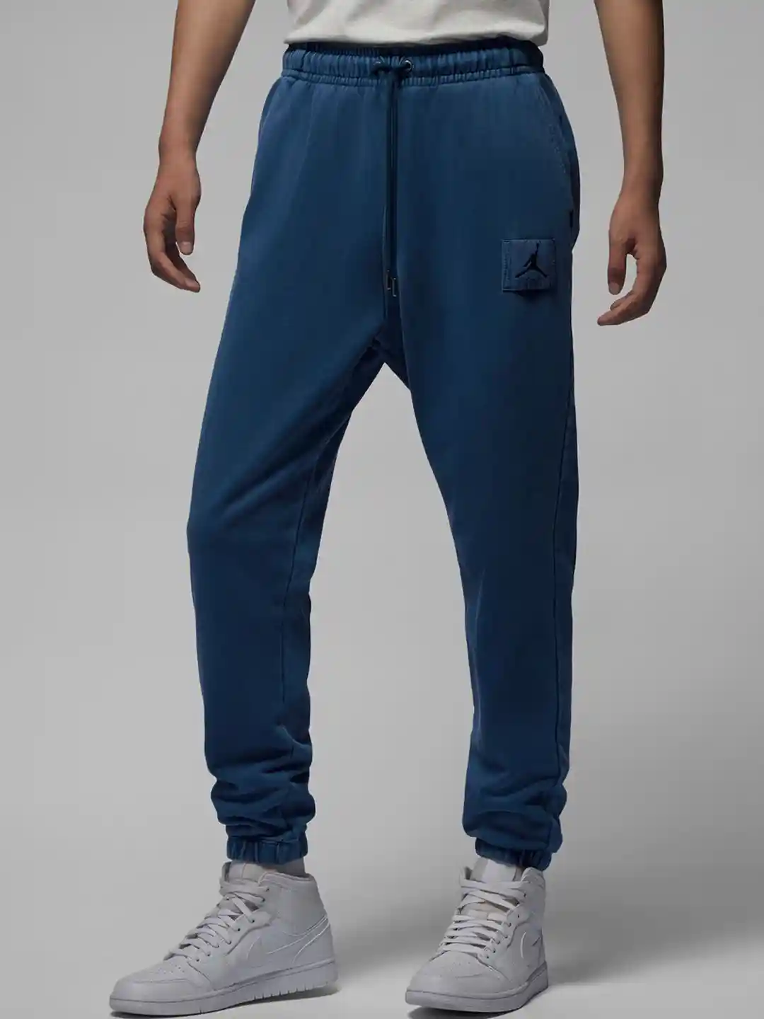 Buy Nike Men Blue Jordan Flight Fleece Trackpants Track Pants