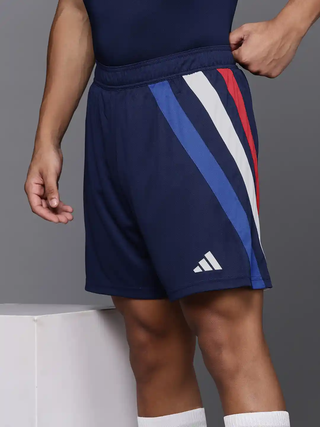 Buy ADIDAS Men Striped Aeroready FORTORE23 Football Shorts