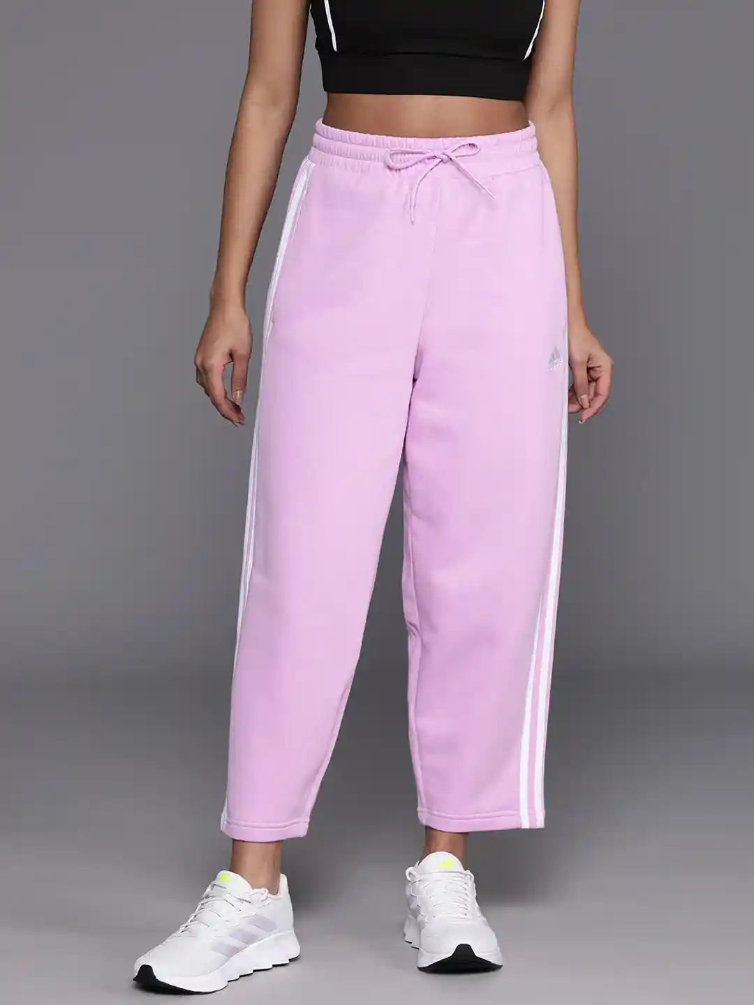 Buy ADIDAS Women 3-Striped Open Hem Fleece Track Pants Track