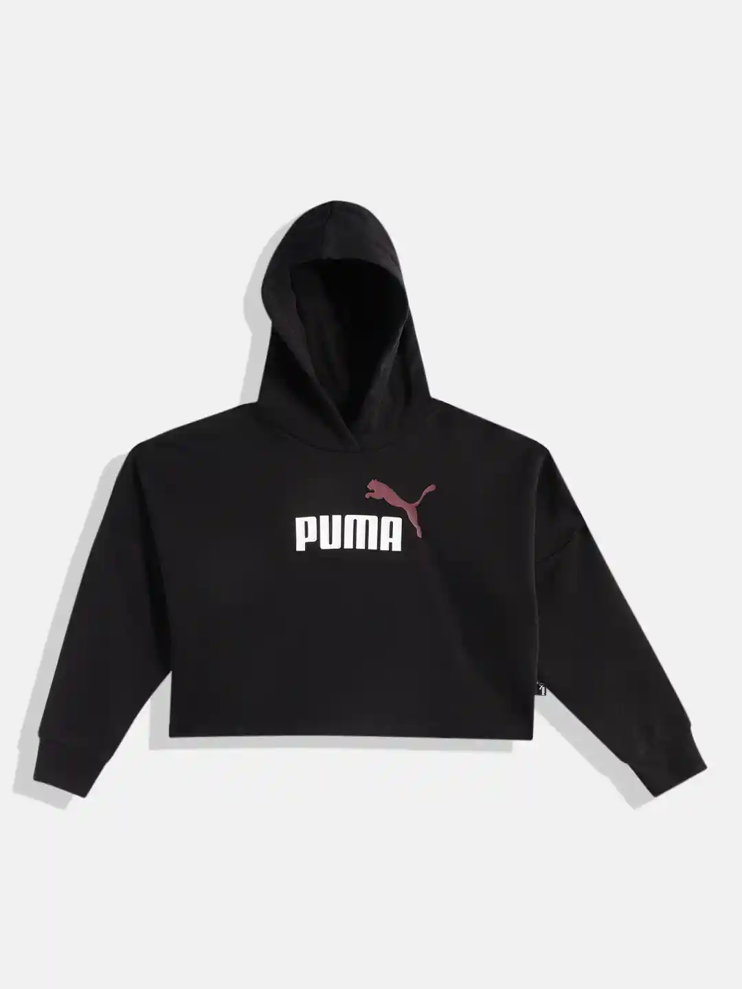 Myntra Puma Samt Pullover Puma Girls Essentials Logo Cropped