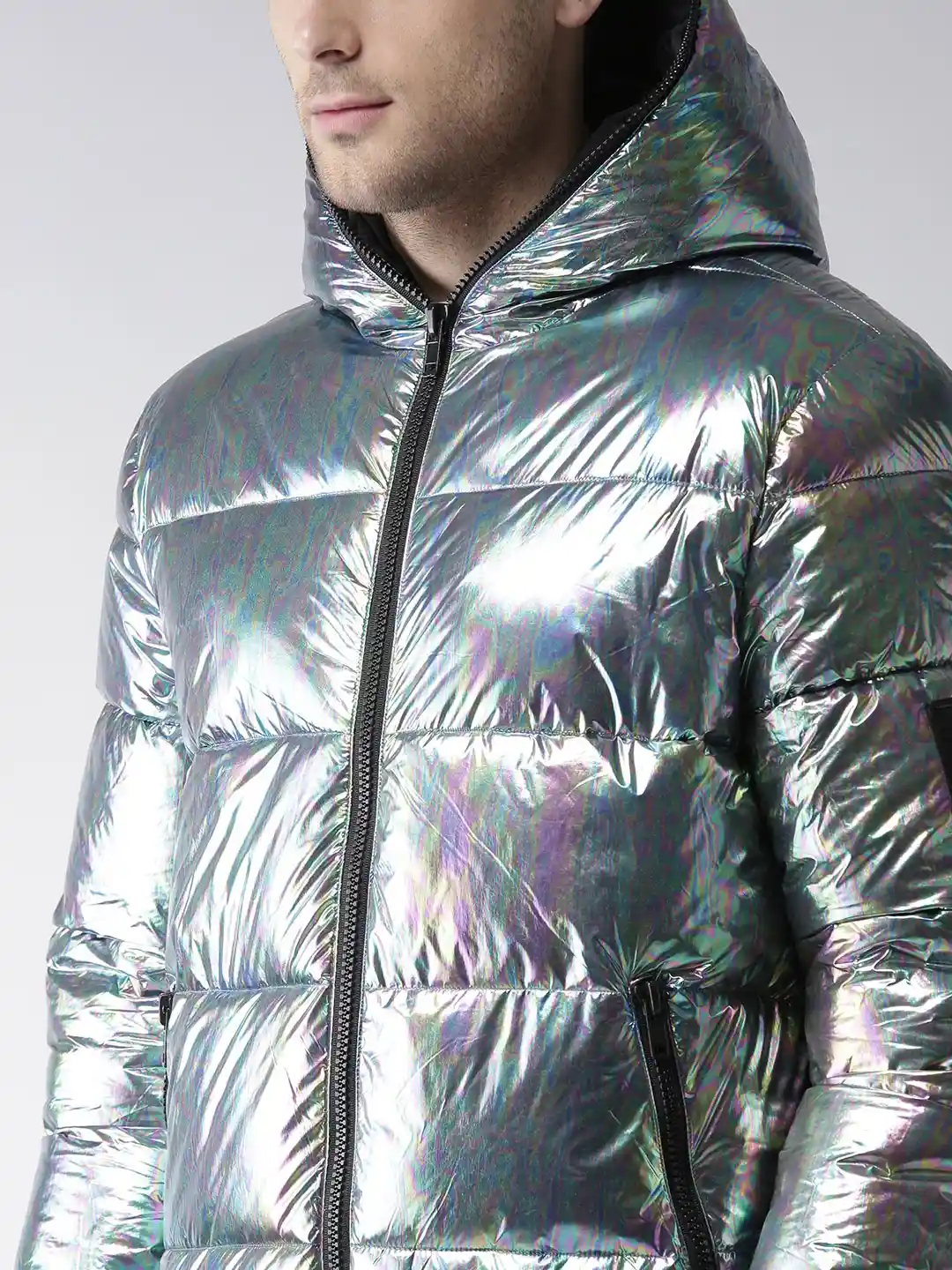 Cropped Puffer Iridescent Puffer Jacket Forever 21 Cropped Puffer