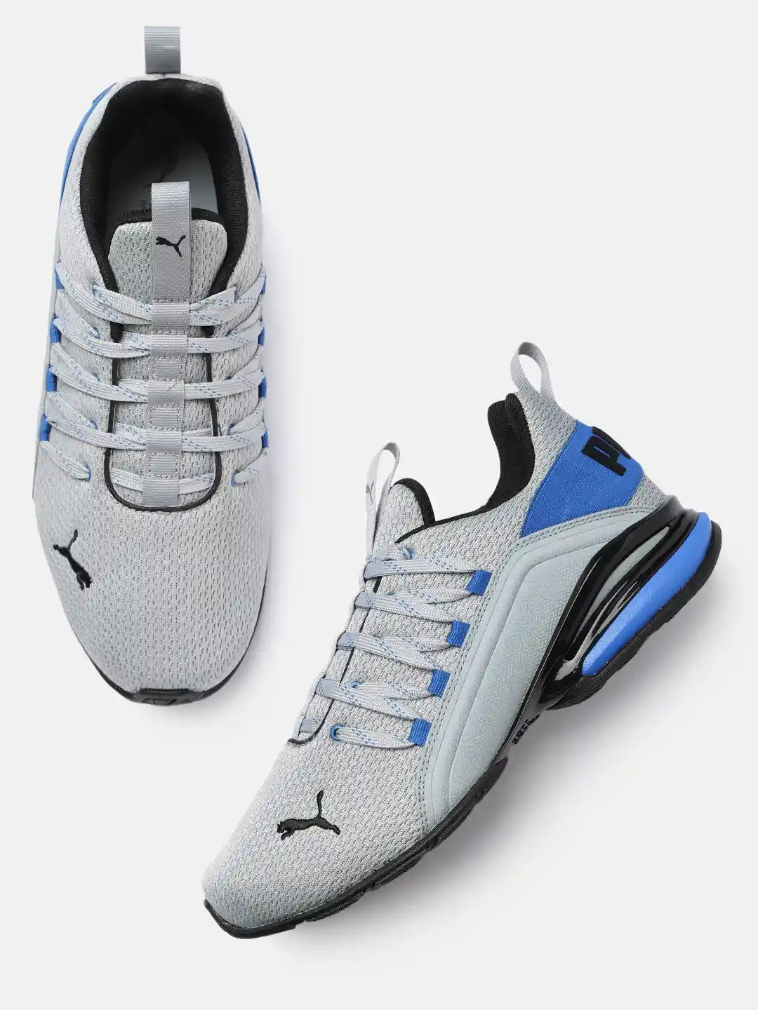 Buy Puma Men Textured Axelion Refresh Road Running Shoes Sports