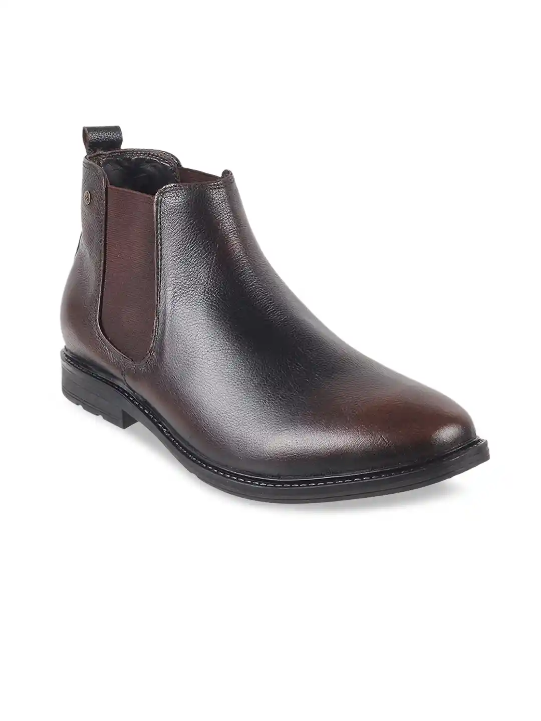 Buy Metro Men Mid-Top Leather Chelsea Boots Boots for Men - Main Image