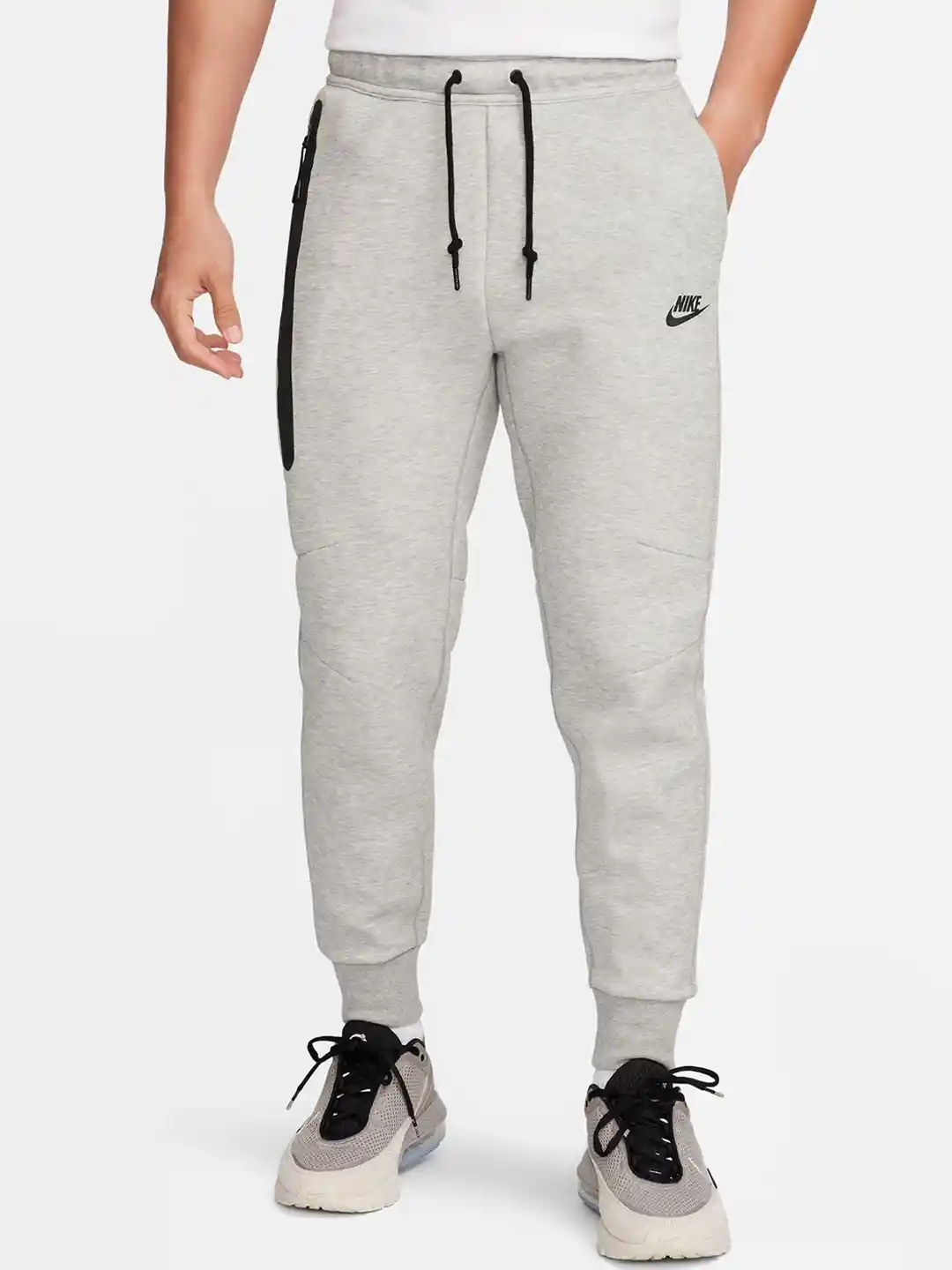Buy Nike Men Grey Sportswear Tech Fleece Joggers Track Pants for