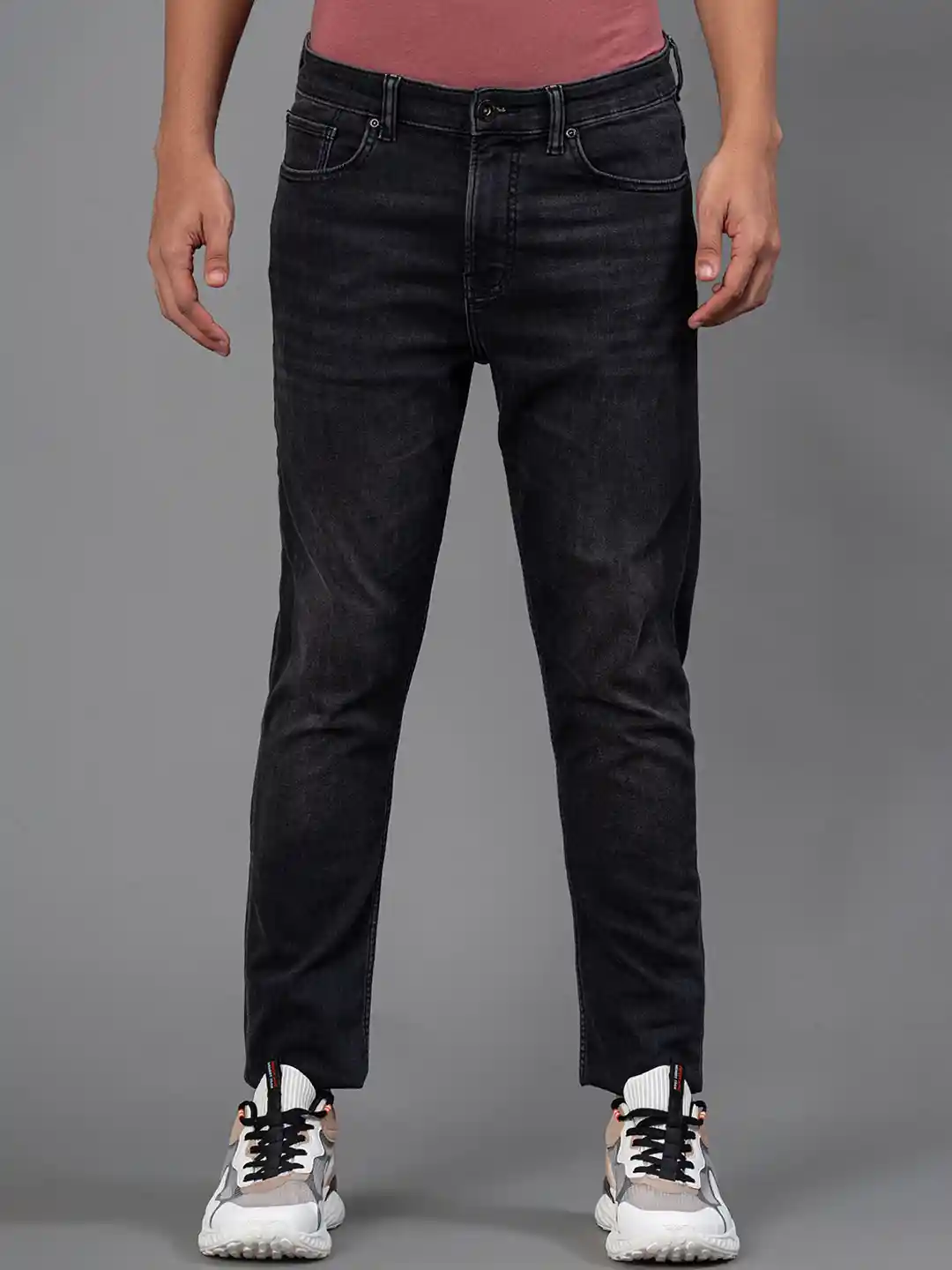 Buy Red Tape Men Relaxed Fit Clean Look Light Fade Cotton Jeans