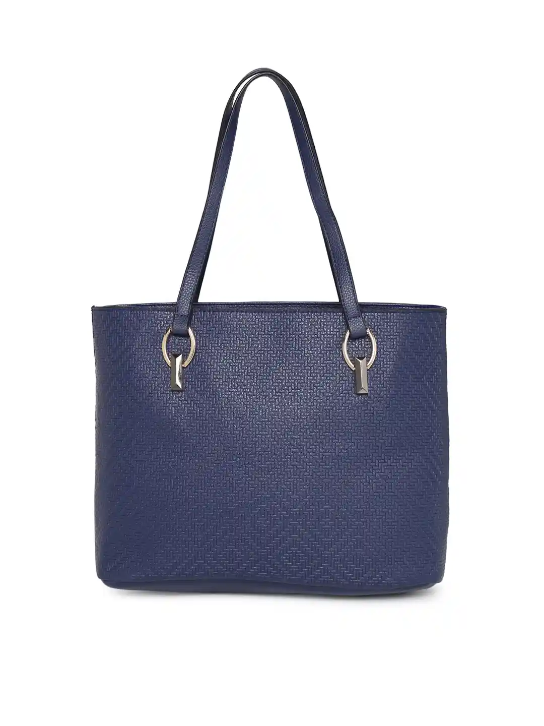 Buy CODE by Lifestyle Navy Blue Textured Shoulder Bag Handbags