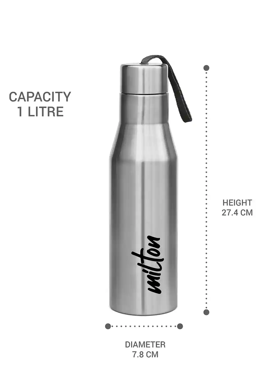 Buy Milton Super 1000 Silver Stainless Steel Single Wall Vacuum