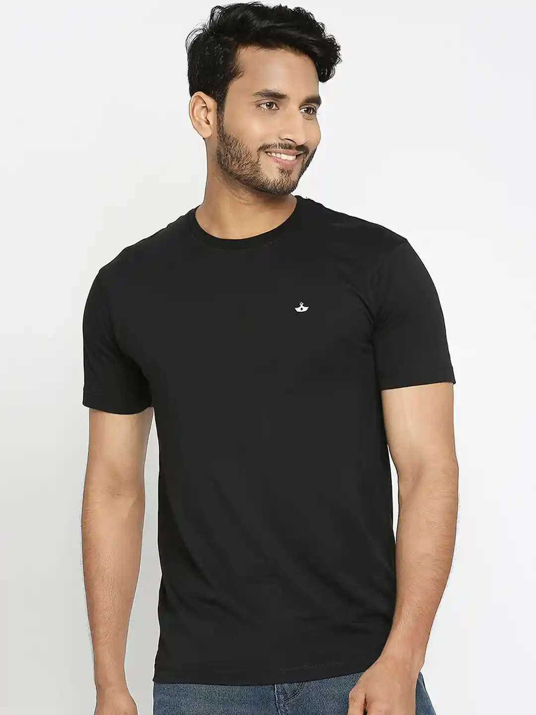 VIP Round Neck Regular Fit Cotton Casual T-Shirt