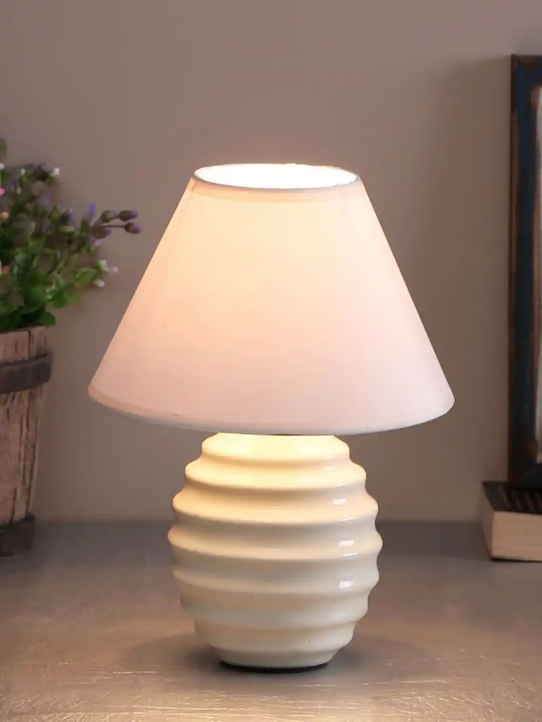 Homesake White Ceramic Table Lamp