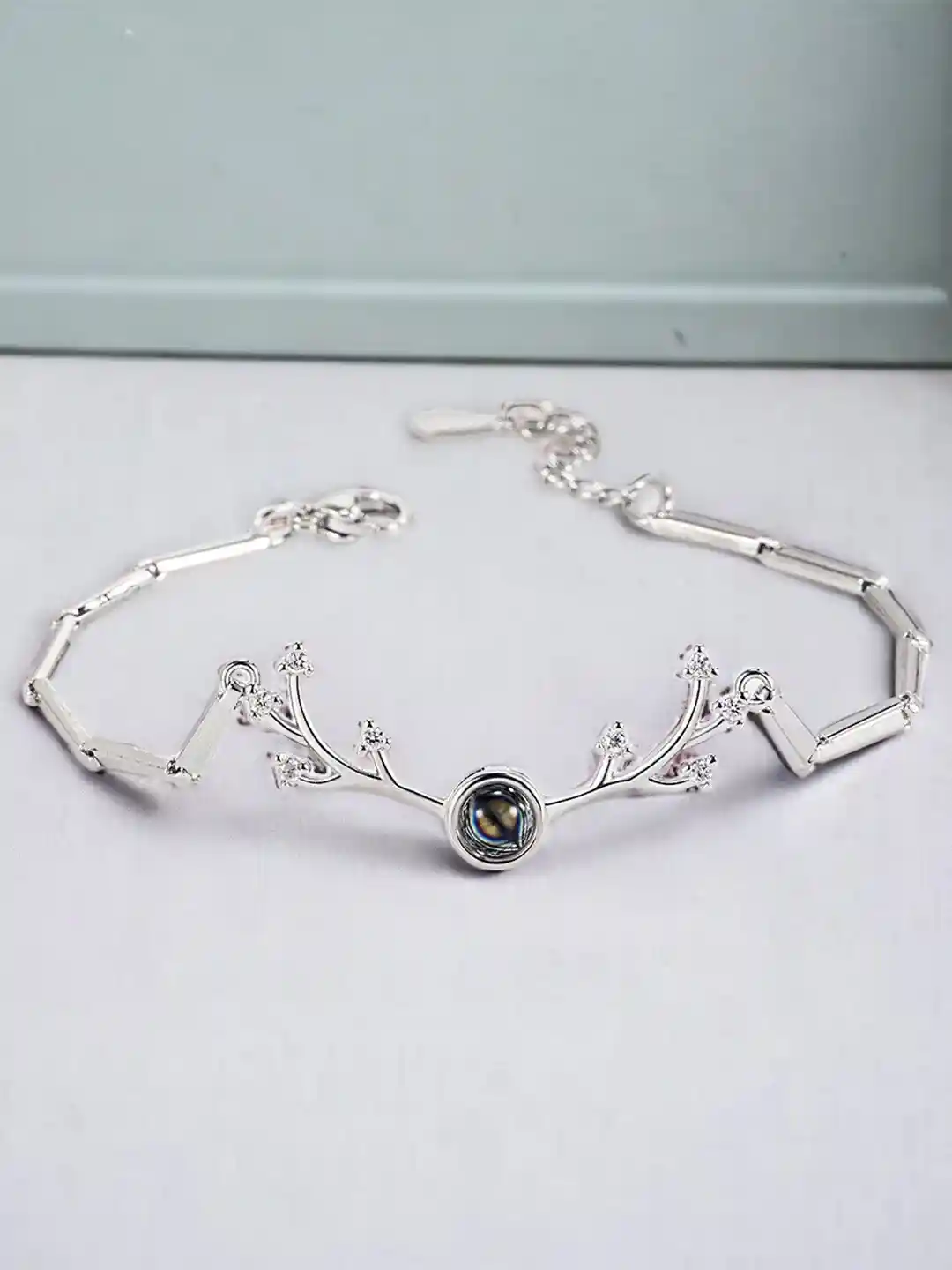 Buy MYKI Women Silver-Plated CZ-Studded I LOVE YOU In 100 Language