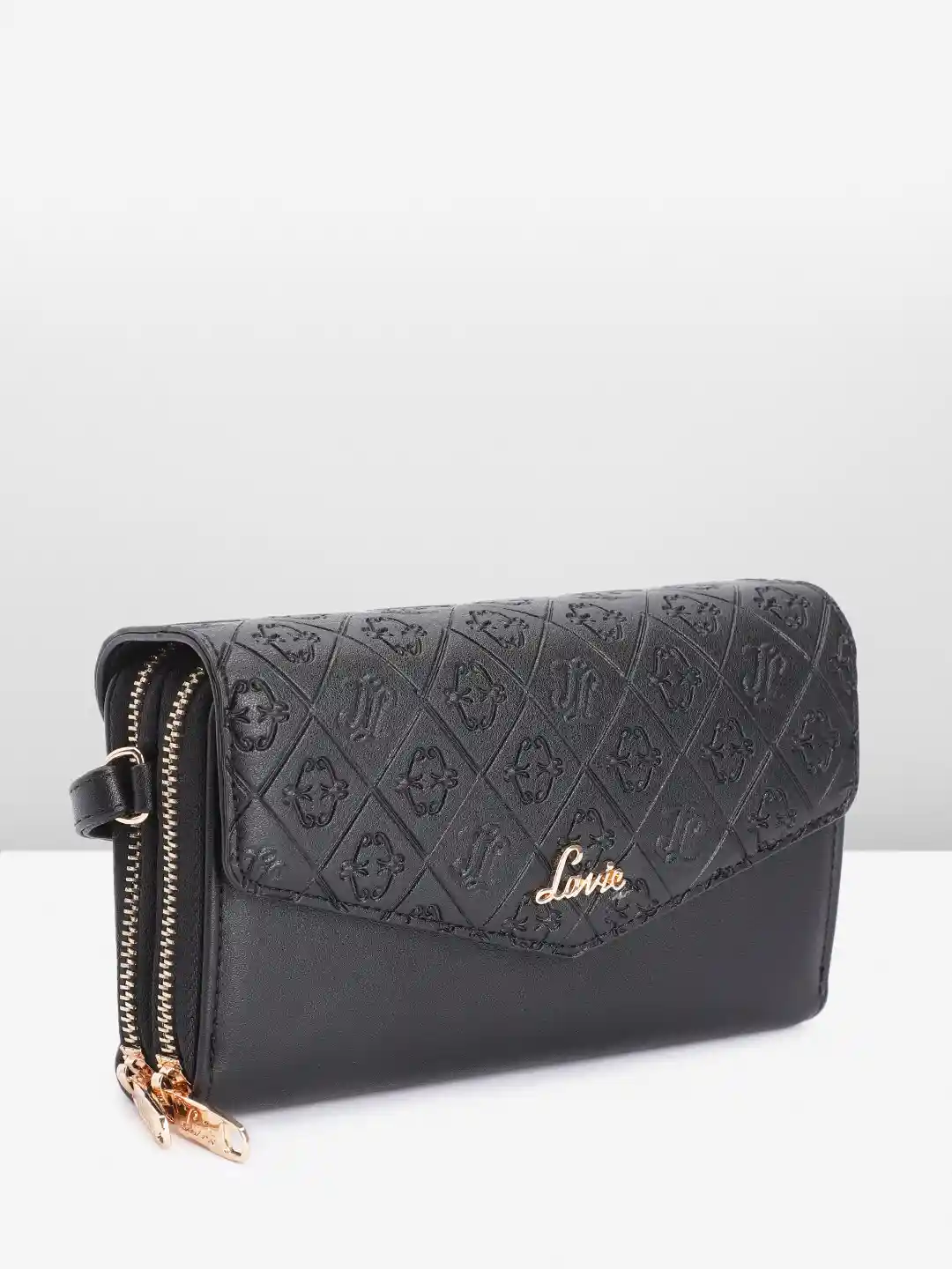 Buy Lavie Brand Logo Textured Structured Small Sling Bag