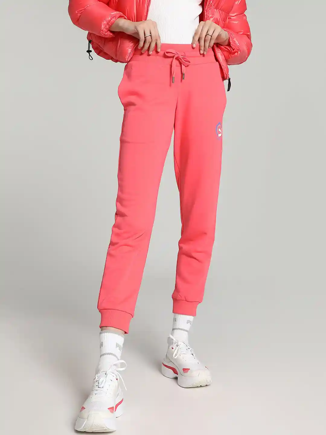 Buy Puma Classics Women Brand Logo Printed Cotton Sports Joggers