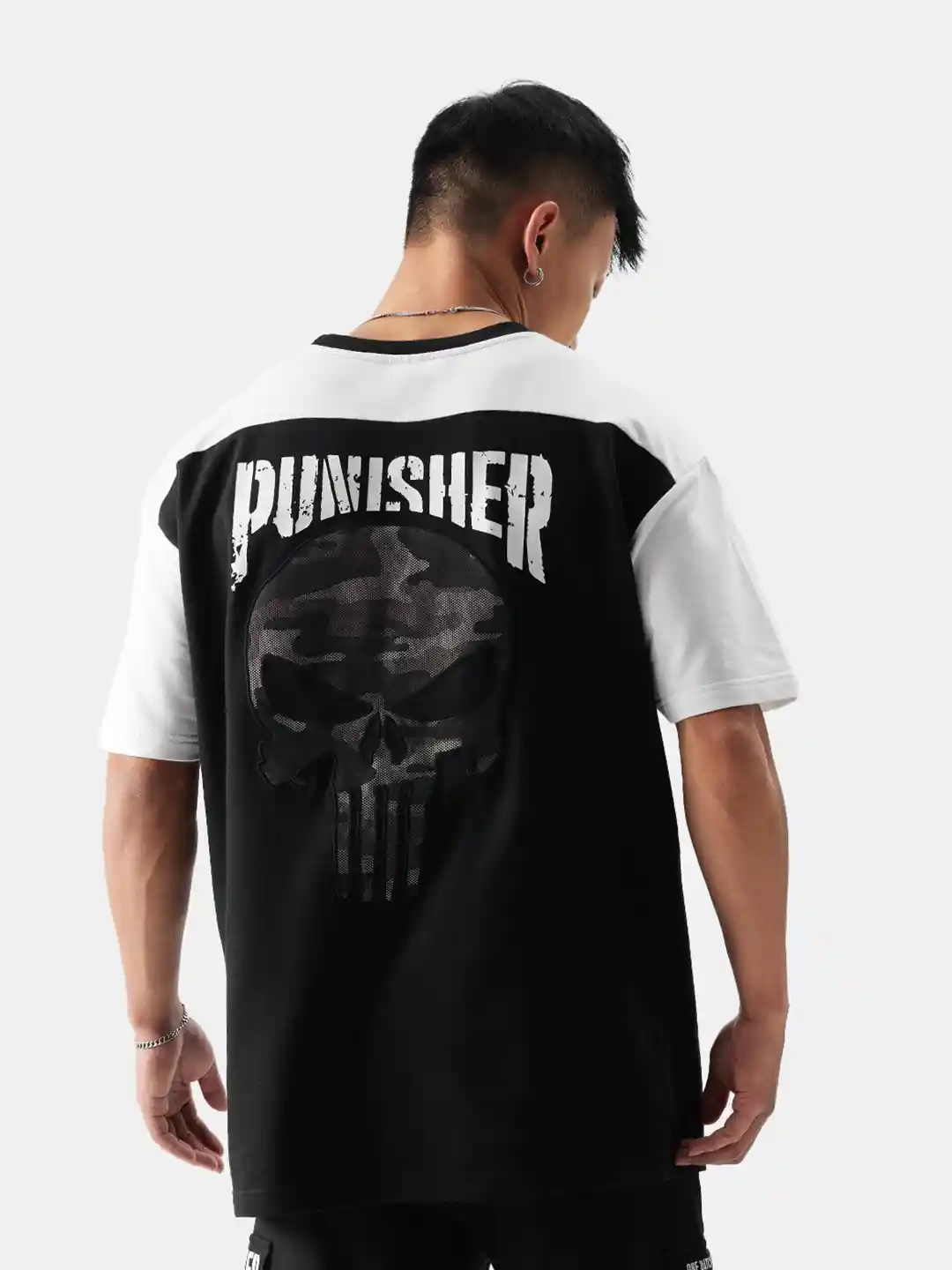 Buy The Souled Store Marvel The Punisher Drop-Shoulder Sleeves