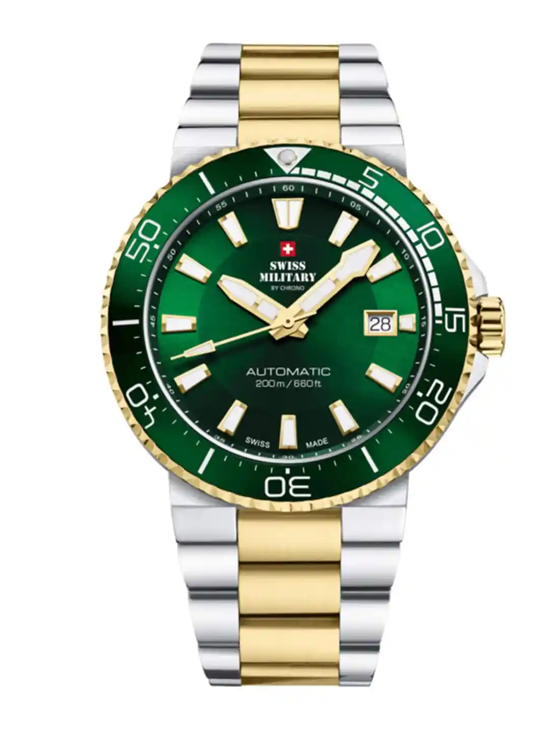 Buy Swiss Military by Chrono Men green Dial Swiss Made Watch